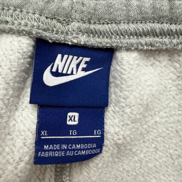 Nike Joggers Men XL Gray Club Fleece Tapered Cuffed Sweatpants 28" 826431 - Picture 5 of 16